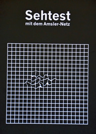 Amsler-Netz mit Verzerrungen